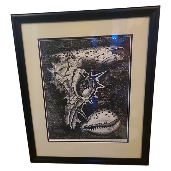 "Shells"‎ Joseph Polley Paine Listed Artist Painting 12x14.5" Framed 17x21.5" - Picture 4 of 13